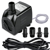 Alizzy 400GPH submersible pump body shows compact design for easy placement.