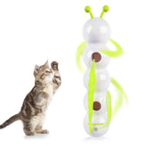 ALL FOR PAWS Caterpillar Cat Toy in front view with motion activation for indoor play