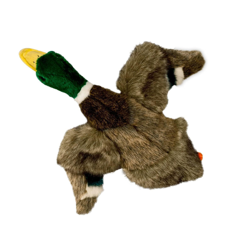 ALL FOR PAWS Duck Squeaky Dog Toy close-up of soft plush fur for cuddling and play