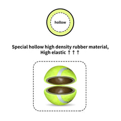 ALL FOR PAWS durable dog tennis ball withstands energetic play and bounce