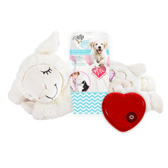 ALL FOR PAWS Heartbeat Dog Toy calms anxious puppies with heartbeat simulation