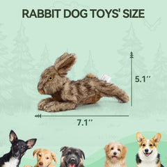 ALL FOR PAWS rabbit toy with squeaker provides interactive fun that can help burn energy
