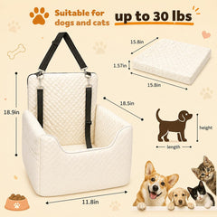 ALL GOOD PET SUPPLIES dog car seat anti-slip bottom keeps travel stable