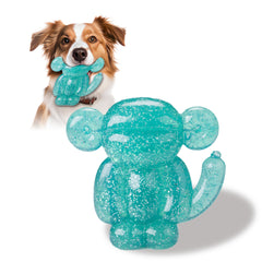 Allcoke Monkey dog chew toy front view shows durable rubber for aggressive chewers.