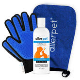 Allerpet cat dander remover bottle pour enables easy on-fur treatment.