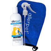 Allerpet Multi-Pet Dander Remover bottle showing a safe, allergen-reducing solution