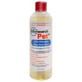 Allersearch Pet+ bottle front view highlighting all-natural allergen care.