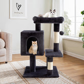 Allewie 29-inch cat tree multilevel tower offers engaging play and rest for indoor cats.