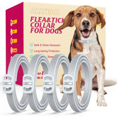 Allyeah natural flea and tick collar closeup shows plant-based blend for gentle protection.
