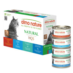 Almo Nature HQS Natural Cat Pack Atlantic Tuna can, premium ingredients for hydrating meals