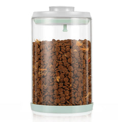 Aloxina dog treat container with airtight lid preserves freshness.