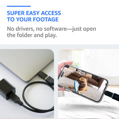 ALPHA TECH camera showing local storage up to 512GB