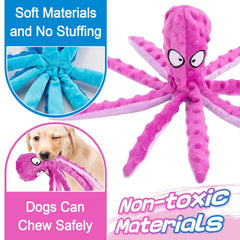 Alphatool plush eight-leg closeup shows soft texture for teething