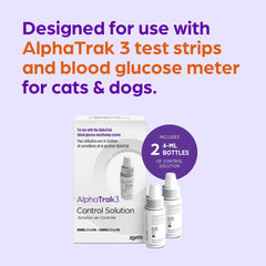 AlphaTrak 3 control solution being dispensed for practice tests.