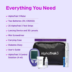 AlphaTRAK 3 lancing device ready for sample collection