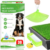 ALWZ-RDY lemon scented pet loo liner pack shot for odor control and disposal ease