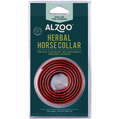 ALZOO Herbal Horse Collar packaging showing eco-friendly materials and setup.