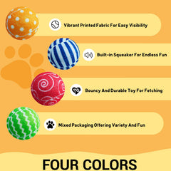 AMA SPORT squeaker inside tennis-ball dog toy, close-up shows safe hollow core for playful fetch.
