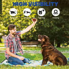 AMA SPORT durable felt and rubber ball built for long-lasting outdoor fetch sessions.