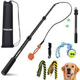 AmaCielo flirt pole with durable aluminum construction for rugged dog play.