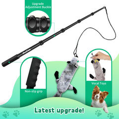 AmaCielo Flirt Pole extended length image demonstrating reach for interactive sessions