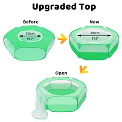 Amakunft playpen spacious-area provides roomy exercise for small pets