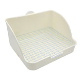 Amakunft rat litter box with grid floor keeps messes away from paws