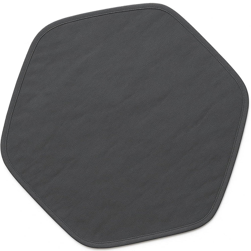 Amakunft waterproof hexagon playpen mat inside a small animal enclosure