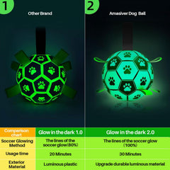 Amasiver 8-inch dog toy with straps ideal for fetch and tug