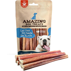 Amazing Dog Treats 6-inch junior bully stick in packaging for small dogs