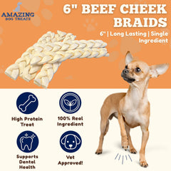 Amazing Dog Treats beef cheek chip sticks convenient rewards for training