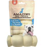 Amazing Dog Treats Beef Cheek Rolls in mega thick form for power chewers.