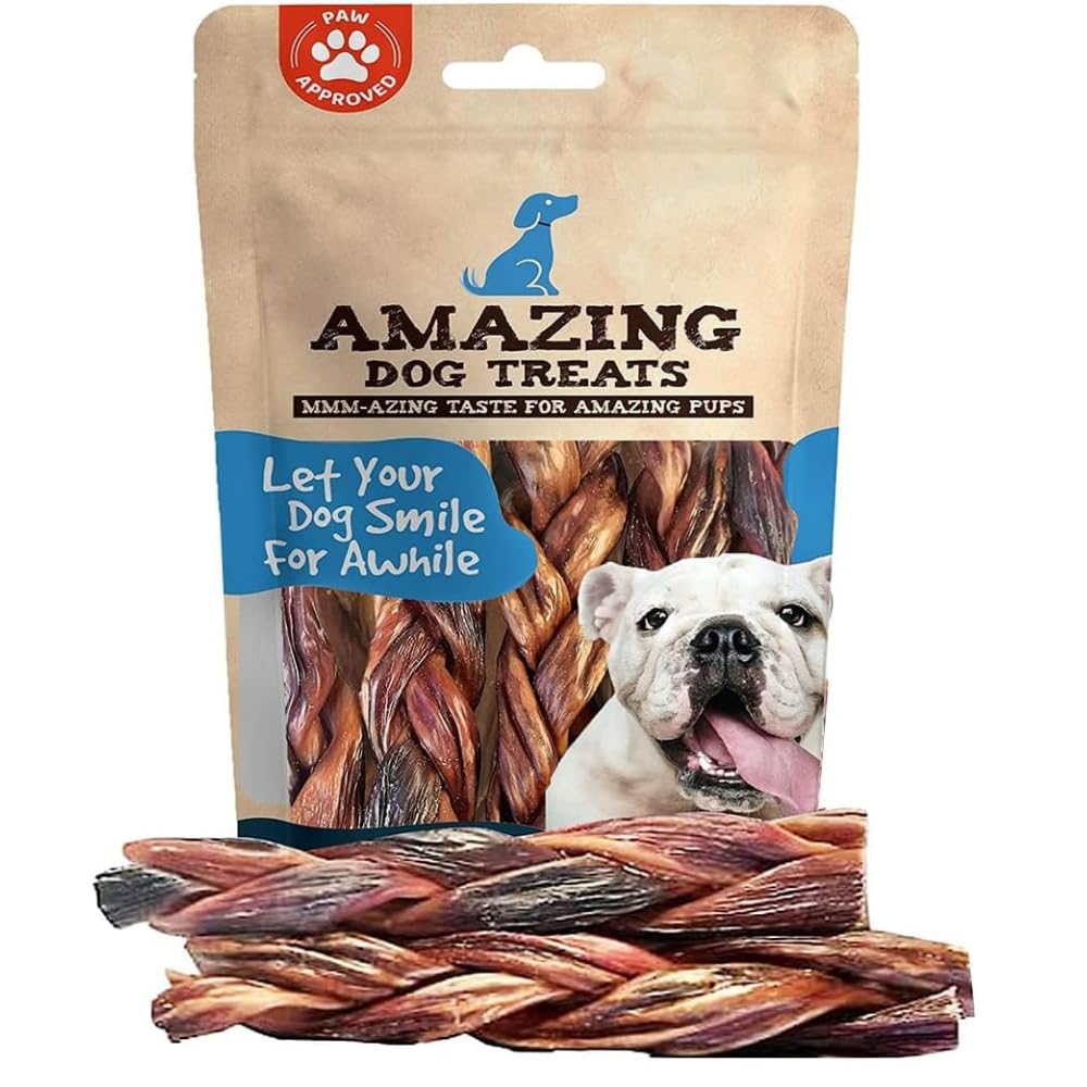 Amazing Dog Treats beef gullet stick 6-inch chew β high-protein treat