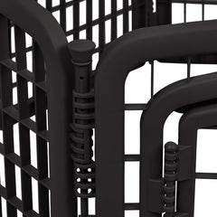 Amazon Basics gate open demonstration on playpen