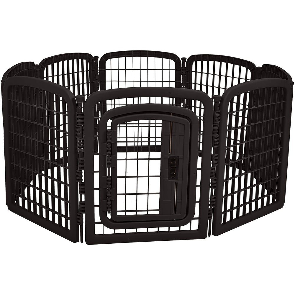 Amazon Basics 8-panel octagonal pet pen assembly for quick setup