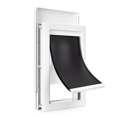 Amazon Basics adjustable pet door with durable plastic for cats and small dogs