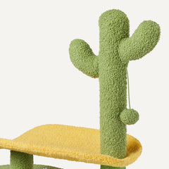 Amazon Basics cactus cat tree curved perch provides a comfy high perch.