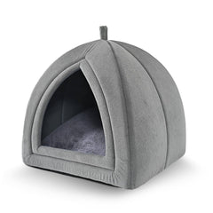 Amazon Basics Cat Cave Bed open area for relaxed lounging in indoor spaces