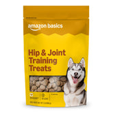 Amazon Basics chicken flavor hip and joint treats front bag for easy training rewards.