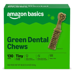 Amazon Basics Dental Dog Chews Tiny Pack for small dogs cleans teeth during chews