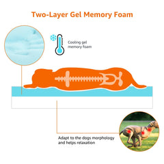 Amazon Basics dog bed with U-shaped design supports neck and head