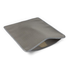 Amazon Basics double-layer litter mat with honeycomb design traps litter and protects floors
