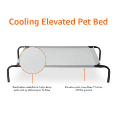 Amazon Basics bed with included screws and hex tool, quick and easy assembly.