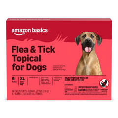 Amazon Basics flea-tick treatment extra-large dog applicator demonstrates quick-acting protection