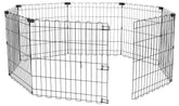 Amazon Basics foldable octagonal playpen assembly enables quick setup for small dogs