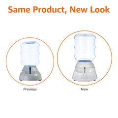 Amazon Basics gravity pet water dispenser anti-skid base keeps it securely placed.