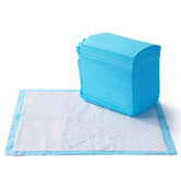 Amazon Basics heavy-duty puppy pee pad hero shot demonstrates leak-proof design for potty training.