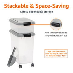 Amazon Basics scoop for quick portioning and refills.