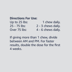 Amazon Basics dog chew enjoyed during daily routine.