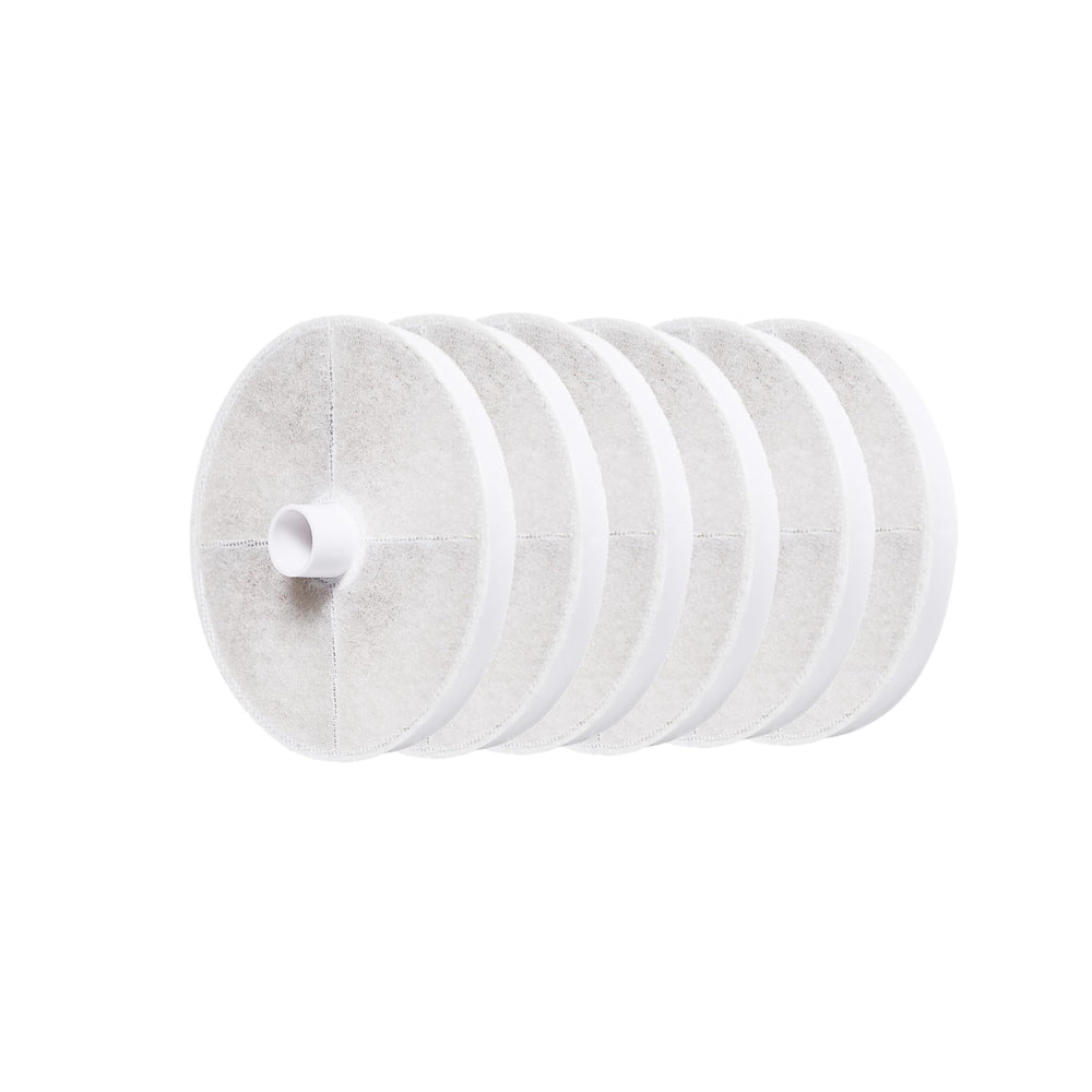 Amazon Basics replacement filters for 3L pet fountain deliver clean-tasting water.